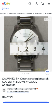 Calvin Klein quartz analog watch K2G 221